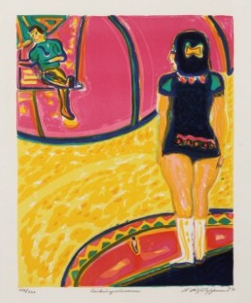 Hans Voigt Steffensen, litografi, kunst, Galleri Kongsbak,. Esbjerg