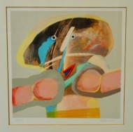Leif Sylvester, litografi, grafik, Galleri Kongsbak, Esbjerg