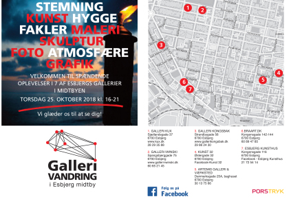 Gallerivandring, Esbjerg, Galleri Kongsbak, åbne gallerier, aftenåbning