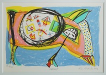 Lis Zwick, litografi, kunst, Galleri Kongsbak, Esbjerg